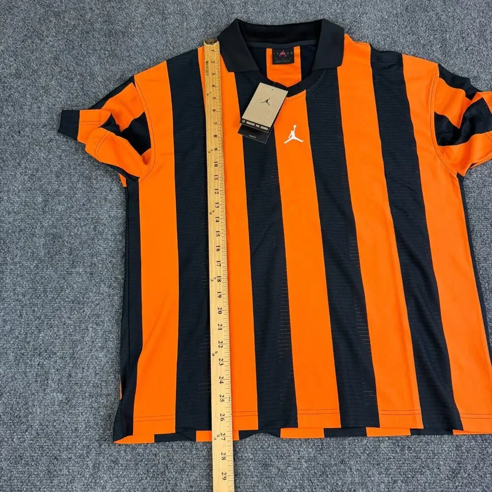 Nike Jordan‎ Brooklyn Collegiate Goalie Shirt Mens Size M Orange HV0107-010 NWT